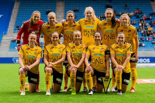 The starting eleven of LSK kvinner goalkeeper Cecilie