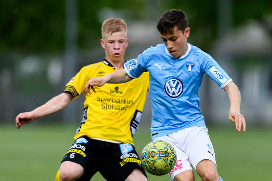 Malmö FFs Ajdin Avdic och Elfsborgs Filip Gustafsson