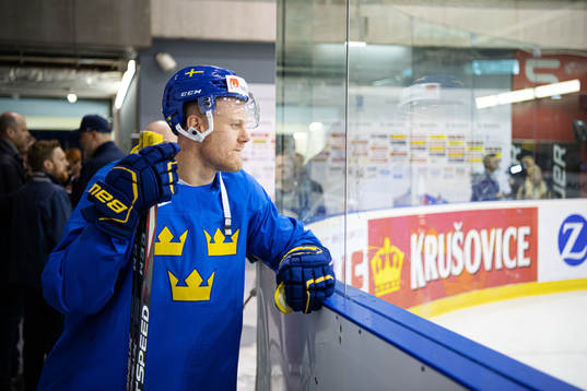 Patric Hörnqvist of Sweden at a practice session