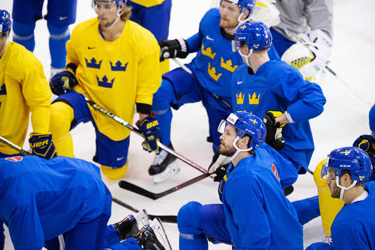 Oliver Ekman Larsson of Sweden at a practice session