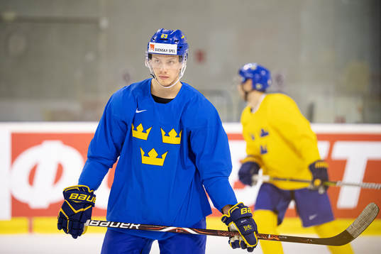 Jesper Bratt of Sweden at a practice session