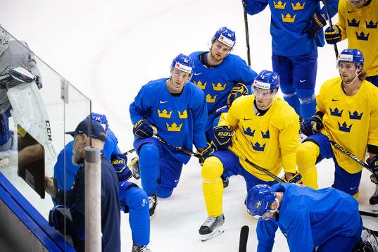 Jesper Bratt, William Nylander, Robert Hägg and Adrian