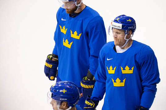 Patric Hörnqvist of Sweden at a practice session