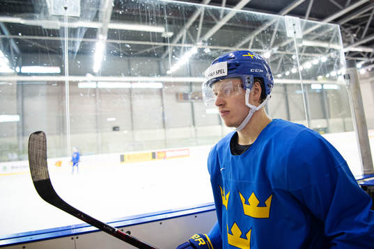 Jesper Bratt of Sweden at a practice session