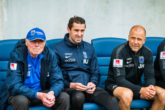 Sirius tränare Mirza Jelecak och fystränare Johan