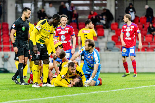 under fotbollsmatchen i Superettan mellan Öster och