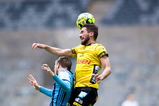 Elfsborgs Frederik Holst och Djurgårdens Elliot Käck