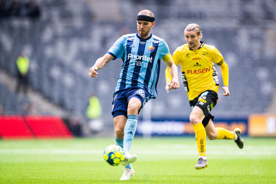 Djurgårdens Marcus Danielson och Elfsborgs Pawel Cibicki