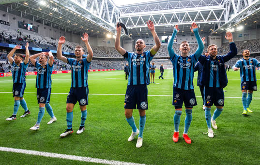 Djurgårdens Jacob Une Larsson , Elliot Käck , Jesper