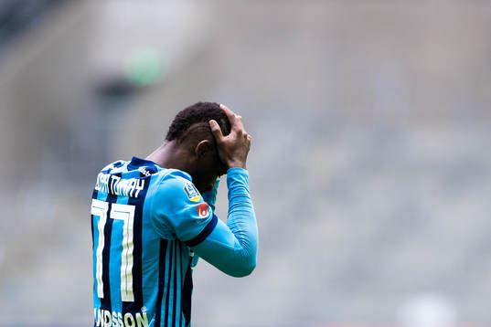 Djurgårdens Mohamed Buya Turay deppar