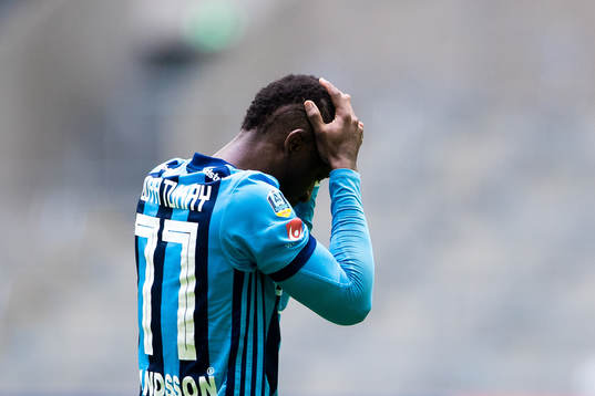 Djurgårdens Mohamed Buya Turay deppar