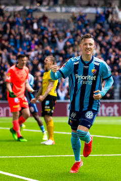 Djurgårdens Fredrik Ulvestad jublar
