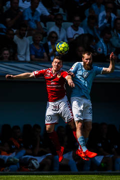 Kalmars Victor Agardius och Malmö FFs Jo Inge Berget