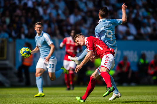 Kalmars Viktor Elm och Malmö FFs Markus Rosenberg