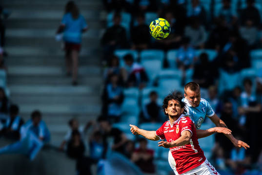 Kalmars Mahmoud Eid och Malmö FFs Eric Larsson