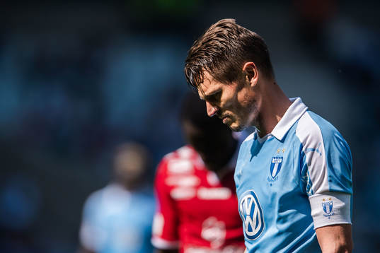 Malmö FFs Markus Rosenberg deppar
