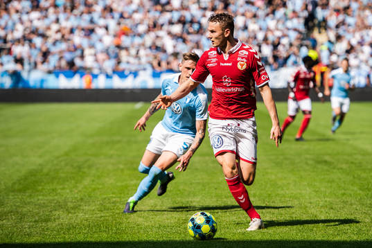 Malmö FFs Sören Rieks och Kalmars Piotr Johansson
