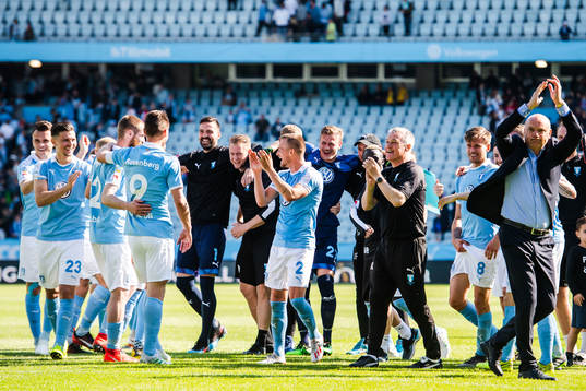 Malmö FFs spelare jublar