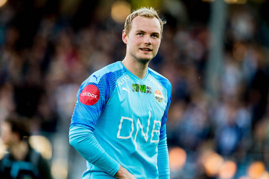 Goalkeeper Viljar Myhra of Strømsgodset