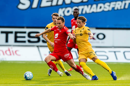 Amer Ordagic of Brann and Fredrik André Bjørkan of