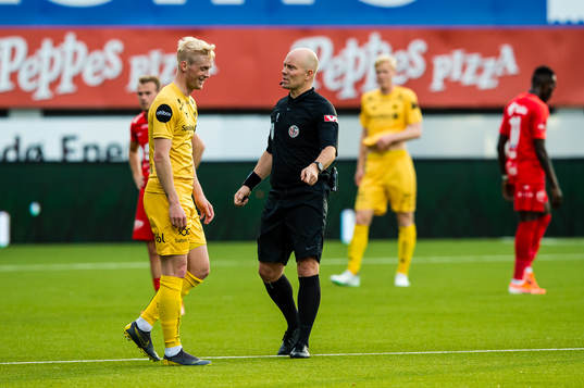 Geir André Herrem of Bodø/Glimt and Dag Vidar Hafsås,