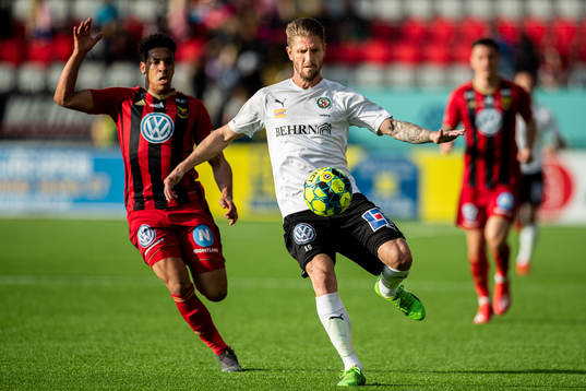 Örebros Martin Lorentzson och Östersunds Marco Weymans