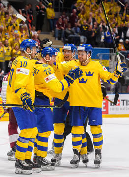Alexander Wennberg, Patric Hörnqvist, John Klingberg and