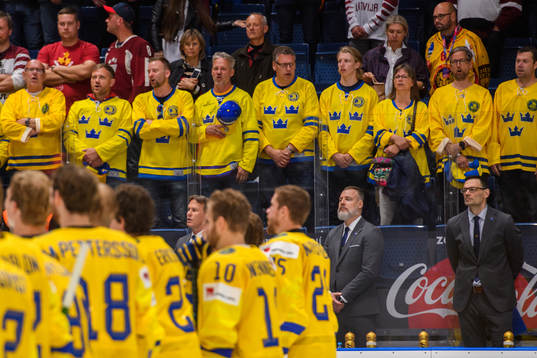 Head coach Rikard Grönborg and assistant coach Peter