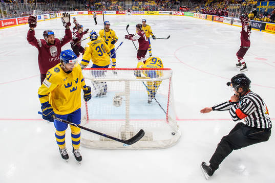 Loui Eriksson of Sweden looks dejected