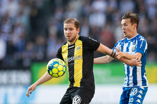 Hammarbys Darijan Bojanic och IFK Göteborgs Patrik