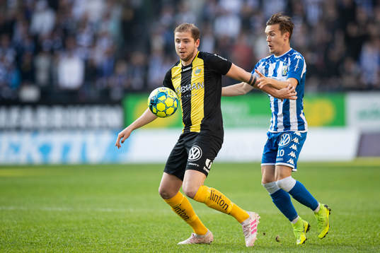 Hammarbys Darijan Bojanic och IFK Göteborgs Patrik