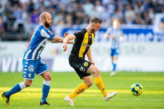 IFK Göteborgs Robin Söder och Hammarbys Mats Solheim