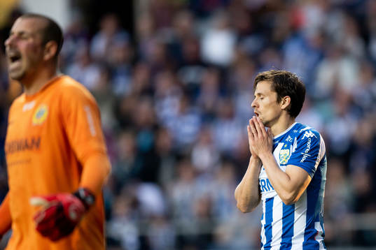IFK Göteborgs Patrik Karlsson Lagemyr deppar
