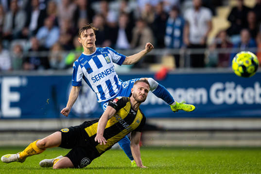 IFK Göteborgs Patrik Karlsson Lagemyr och Hammarbys Mats