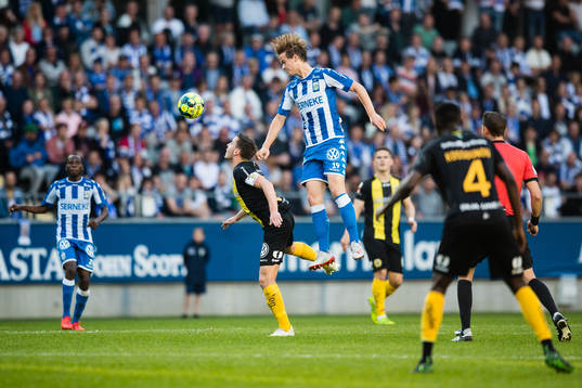 Hammarbys Jeppe Andersen och IFK Göteborgs August