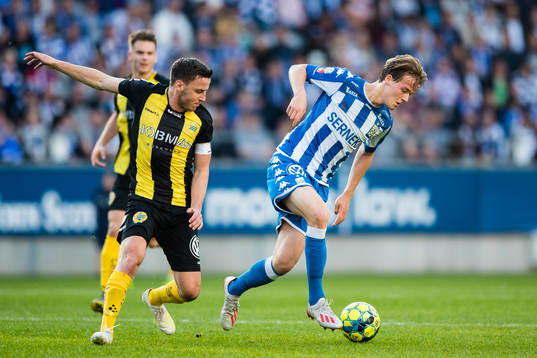 Hammarbys Jeppe Andersen och IFK Göteborgs August