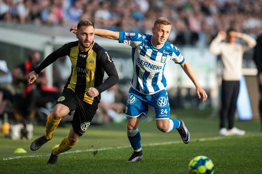 Hammarbys Muamer Tankovic och IFK Göteborgs Sebastian