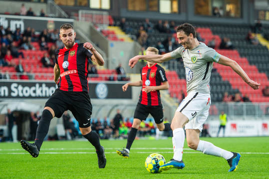 Brommapojkarnas Ali Suljic och Jönköpings Jetmir Haliti