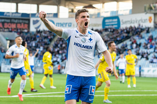 IFK Norrköpings Christoffer Nyman jublar