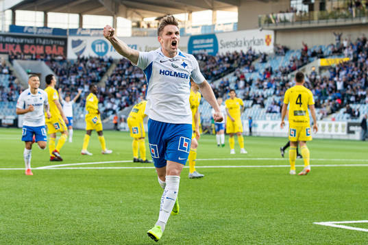 IFK Norrköpings Christoffer Nyman jublar