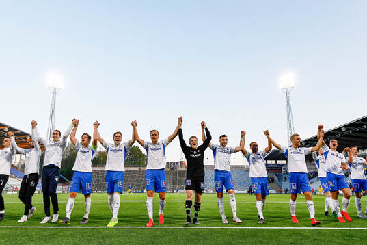 IFK Norrköpings spelare jublar
