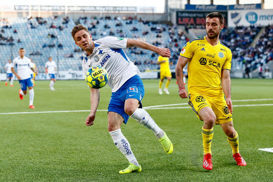 IFK Norrköpings Christoffer Nyman och Sundsvalls Juan Jose