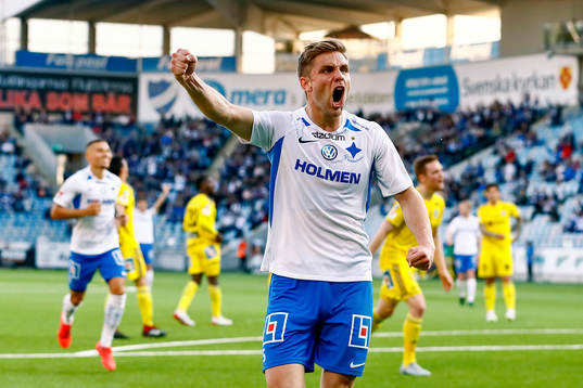 IFK Norrköpings Christoffer Nyman jublar