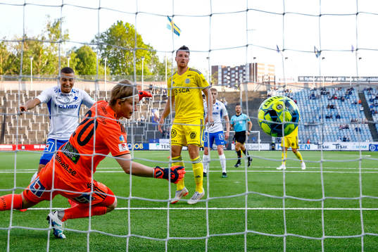 Mål 1-0 av IFK Norrköpings Christoffer Nyman förbi