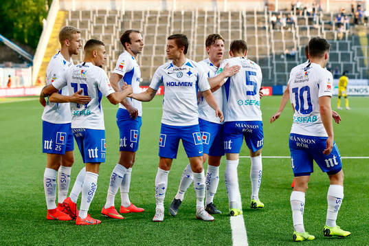 IFK Norrköpings spelare jublar