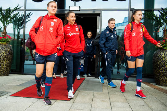 Kristine Minde, Vilde Bøe Risa and Caroline Graham Hansen