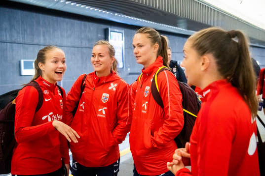 Guro Reiten, Kristine Minde and Caroline Graham Hansen of