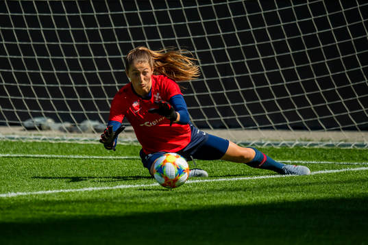 Goalkeeper Cecilie Hauståker Fiskerstrand of Norway
