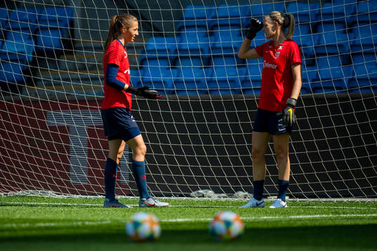 Goalkeeper Cecilie Hauståker Fiskerstrand and goalkeeper