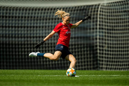 Goalkeeper Ingrid Hjelmseth of Norway